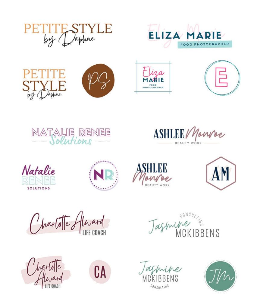 Logo in a Day: Logo Trio Templates + Design Training - Kristin Rappaport