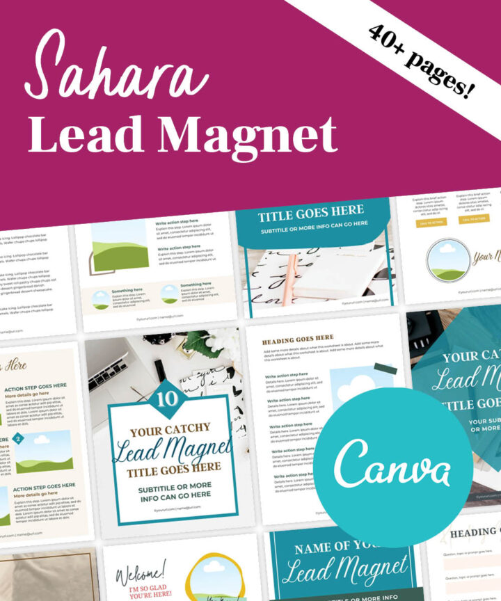 Sahara Lead Magnet Templates