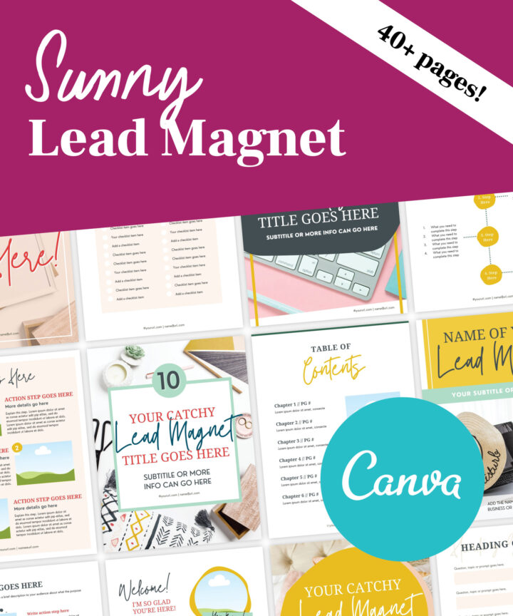 Sunny Lead Magnet Templates