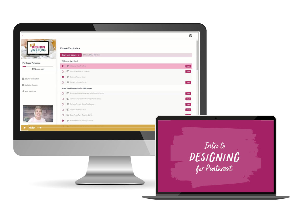 Pin Design Perfection: Pinterest Pin Design Course FP - Kristin Rappaport