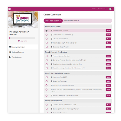 Pin Design Perfection: Pinterest Pin Design Course FP - Kristin Rappaport