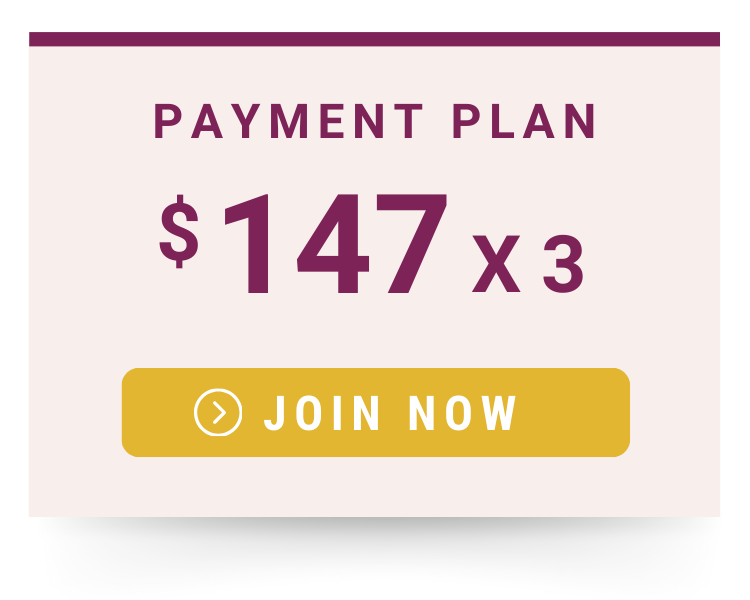 Payment plan of $147 * 3